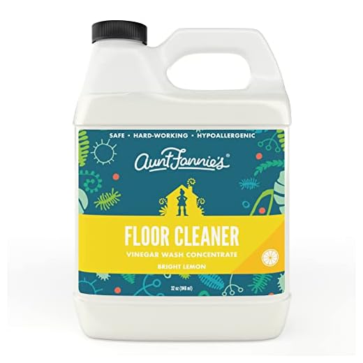 Aunt Fannie's Floor Cleaner Vinegar Wash Concentrate - Multi-Surface Cleaner, 32 oz. (Single Bottle, Bright Lemon)