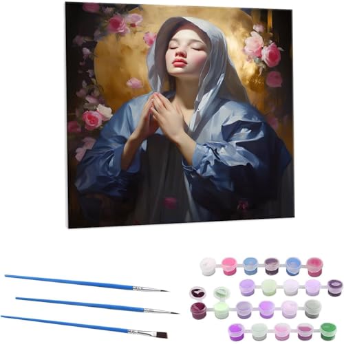  G Paint by Numbers hG Lbg l ʂ肦 lphGLoXNtg  LoXA[g uVƃANG̋, ItBX CeA rO, ւ̃Mtg 80x80cm (t[