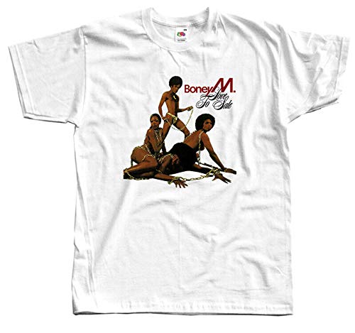 Photo de Boney M. Love for Sale Album Cove Men T-Shirt Tee White 3XL