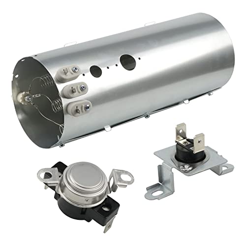134792700 Dryer Heating Element Heater Set with 137032600 Thermal Limiter 3204267 Thermostat Replace PS2349309 AP4368653 AP4368739 PS2349395 for Frigi.daire Ken.more Dryer