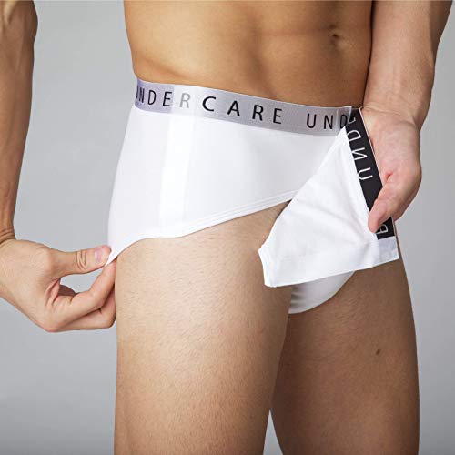 Adaptive Underwear: Men's Brief with Easy Velcro Closure and Fly Opening, 3-Pack2