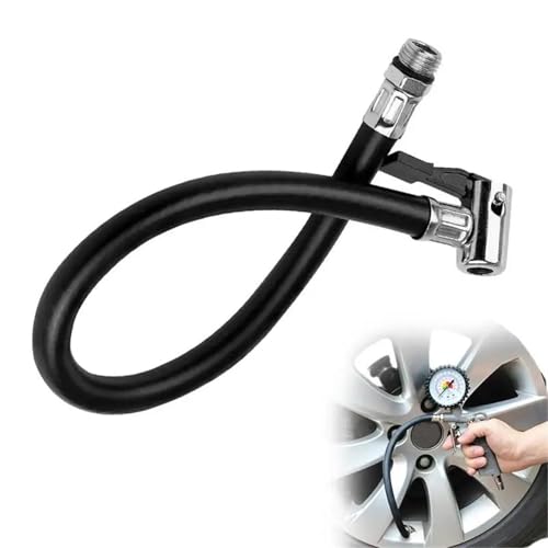 Manguera de compresor de 37 cm para inflar ruedas sin posturas incómodas 3
