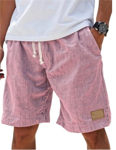 Short en lin homme en coton premium pour un style d'été élégant et décontracté