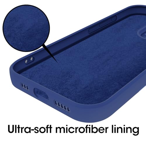 Andwing For iPhone 15 Case,Silicone Case Soft Ultra For iPhone 15 Phone Case Slim Protective Shockproof Cover Scratch-Resistant Microfiber Lining - Image 4