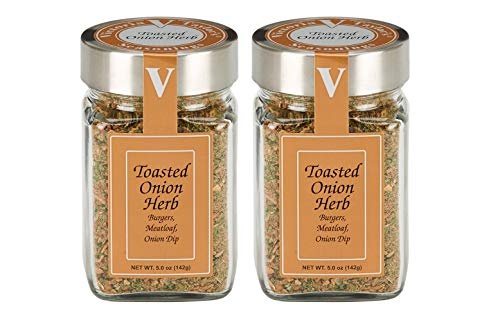 Toasted Onion Herb- Two 5.0 oz. Jars --Use in meatloaf, onion dip, and burgers.
