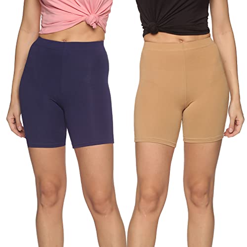 Image of OUTFLITS Ladies Cycling Shorts| Under Dress | Yoga Shorts | Workout Shorts | Running Shorts | Exercise Shorts | Gym Shorts for Womens