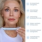 PrimeLash Mascara for Older Women – Volumizing, Incredible Length in 2 Coats – Long-Stay, Zero Clumps, Hypoallergenic (Black) - Image 2