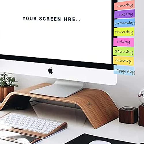 Farbige Haftnotizen, 1600 Blatt Selbstklebende Haftnotizzettel, Super Sticky Notes, Farbig Notizblöck für Büro Schule Zuhause(8 Farben, 76 x 16 mm)