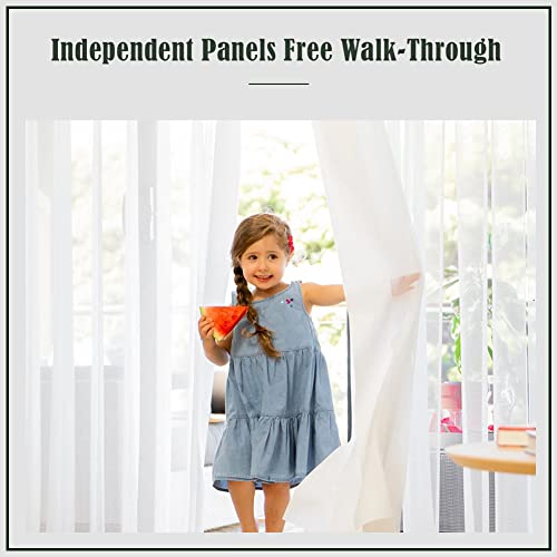 Zshine Motorized Vertical Sheer Shades Light Filtering Freedom Adjusted Polyester Rechargeable Or Hard-Wired Motor For Living Room Office (White) #TOP3