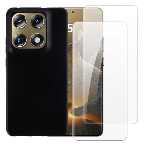 Shantime �P�[�X�{2�����苭���K���X�Z�b�g Motorola Moto X70 Air Pro 5G �Ƃ̌݊������� �ϏՌ��J�o�[���S�ʕی�X�N���[���v���e�N�^�[(�u���b�N)