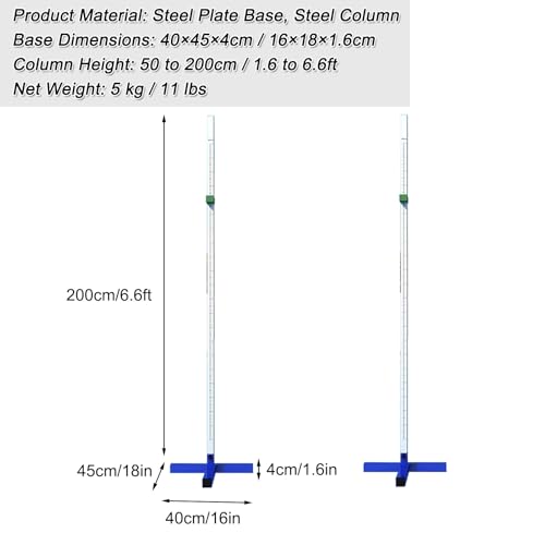 image for LYUCAYHQ Portable High Jump Standards, Competition Training High Jump 