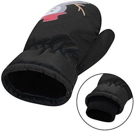 ITODA Kids Toddler Ski Gloves Waterproof Winter Warm Mittens Snow Ski Gloves Cute Cartoon Thermal Gloves Girls Boys Gloves Outdoor Hiking Cycling Skating Skiing Gloves for Kids 1-4 Years