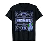 Blueberry Milk Marvel Bliss Food Humor Berry Sweetness T-Shirt