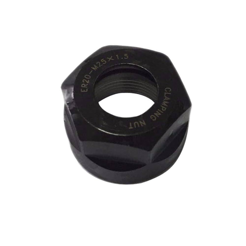2pcs ER20 Metal Collet Nut A Type, M25*1.5 Balanced Spring Clamping Nut for Engraving Machines