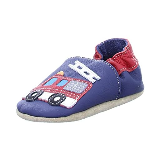 Beck Unisex Baby brandweer Hausschuhe, Blau, 22 EU