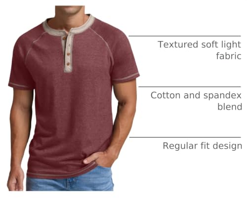 Image of Sailwind Mens Henley Long /Short Sleeve T-Shirt Cotton Casual Shirt