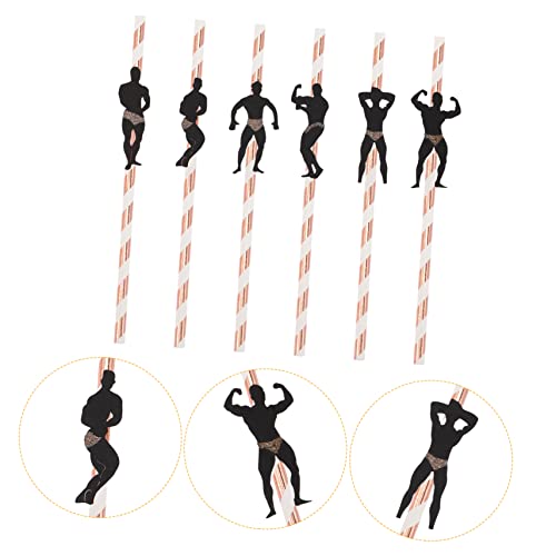 24 pitillos Rose Dancer para fiestas miniatura 7