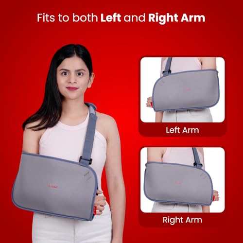 Image of Dr.Ortho Orthopaedic Arm Sling Baggy, Prevents Shoulder Dislocation, Shoulder Support for Fracture Support, Immobilization, Breathable & Skin Friendly Material - Small