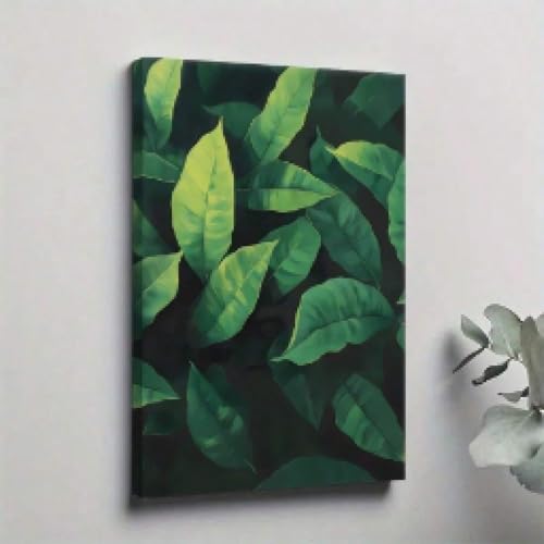 Affiche sur toile forêt tropicale 30x45cm avec cadre de style naturel