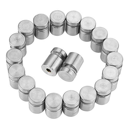 Generic 20pcs D16 * 20mm Stainless Steel 304 Glass Separator Announce Fixing Pin Sign Mounting Hardware