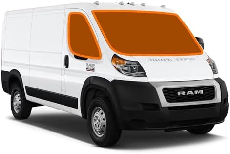 Living in a Bubble Insulated Blackout Front Window Covers 3-Pack Bundle for RAM Promaster 2014-Current image 2