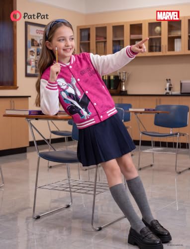 Image of Disney Girl & Boy Varsity Bomber Jacket Fall Sweatshirt Toddler to Big Kid