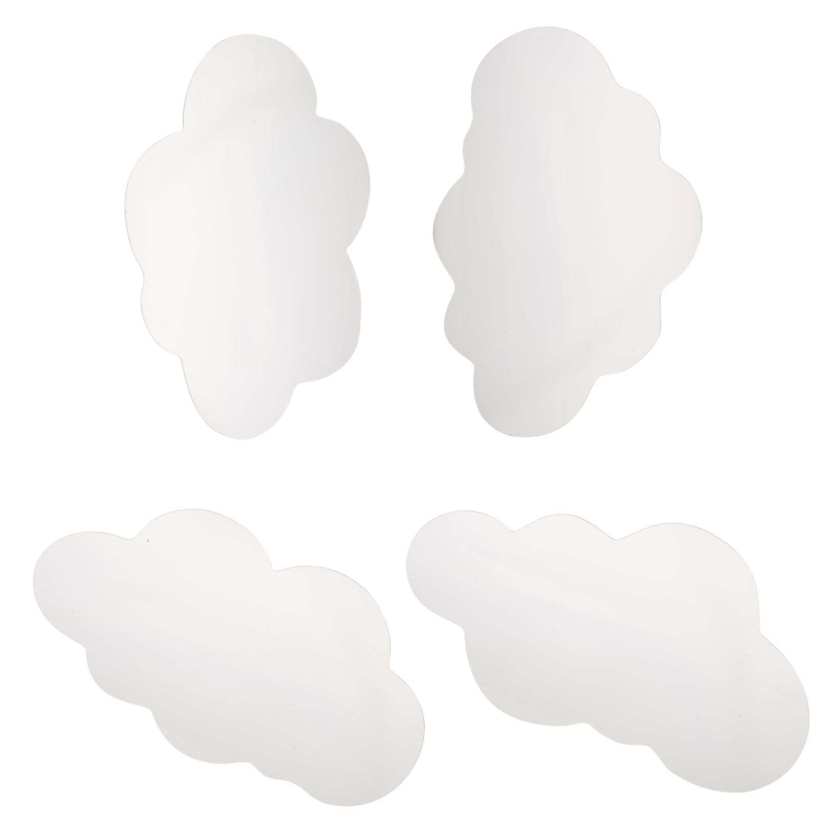 Stickers Miroir Muraux Décoratifs pour Salle de Bain et Salon Style Rétro x4