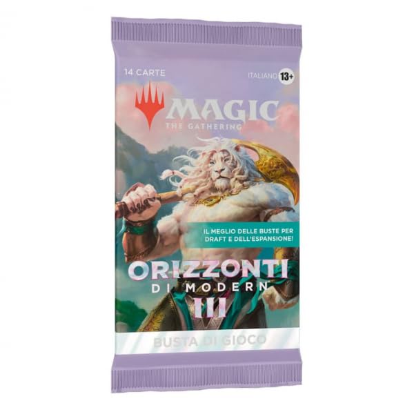 POTENZA MODERN CHE BRILLA: Potente e appariscente, ogni busta di gioco MH3 include 1-5 carte di rarità rara o superiore e 1-2 carte foil brillanti