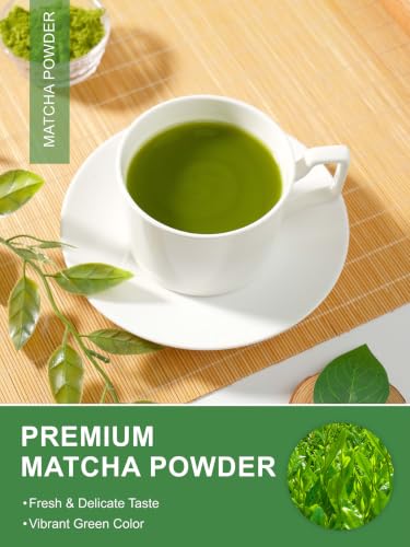 Image of TeeLux Matcha Green Tea Powder, Shade Grown Culinary Grade Matcha, 3.5oz