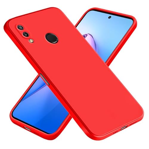 EASSGU Custodia per HUAWEI P20 Lite (2018) (5.84' Inches), Cover Morbida in Silicone TPU - Rosso Cina