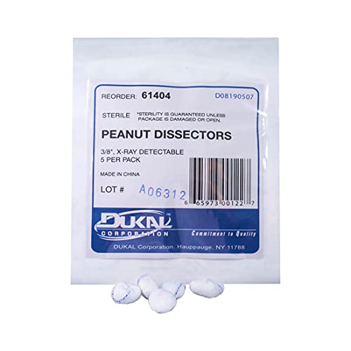 Dukal 61404 Peanut Sponge, Sterile, No Holder, Pack of 200
