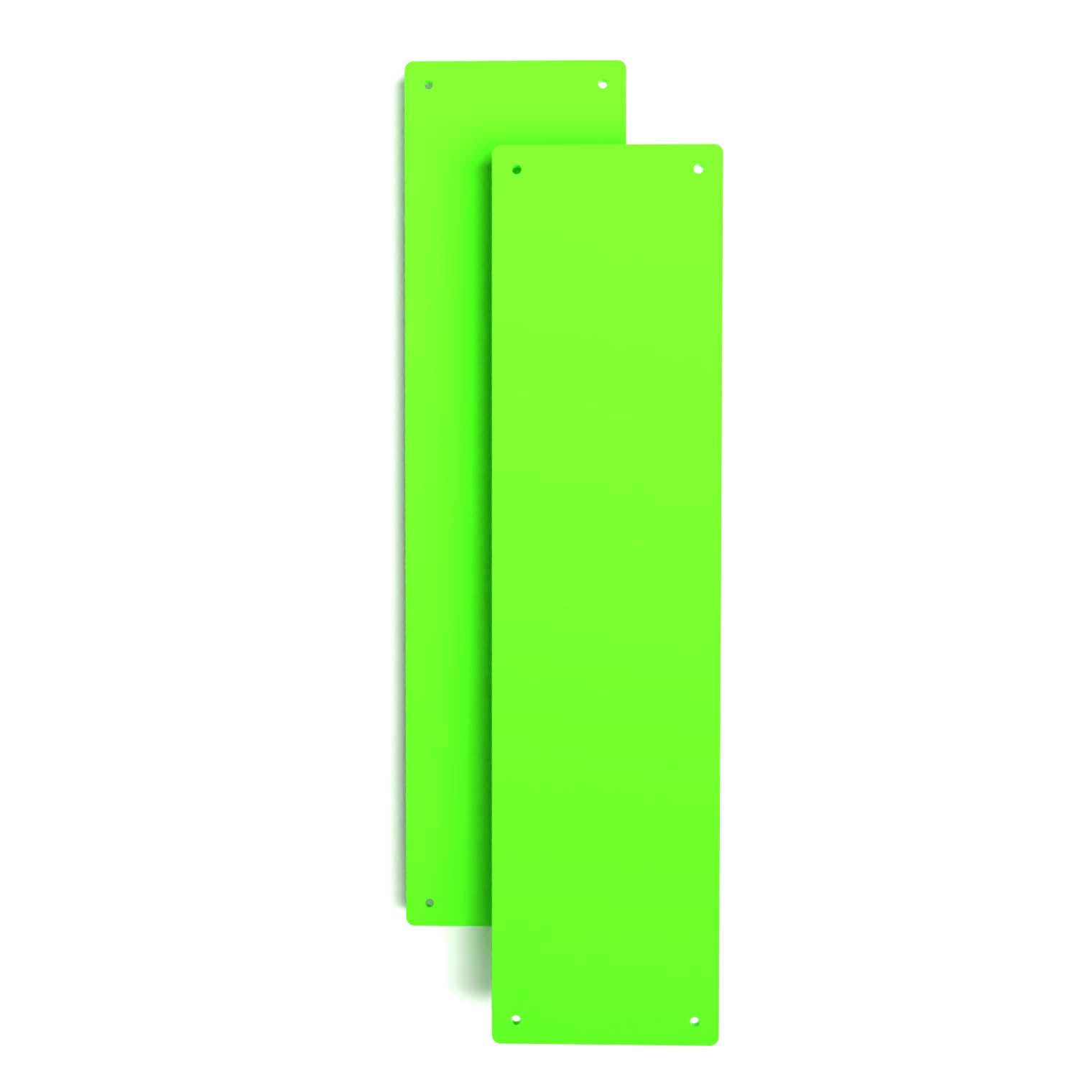Door Finger Plate with Screws (2, Lime Green)