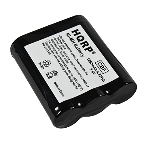 HQRP Cordless Phone Battery Compatible with Panasonic HHR-P402 / HHR-P402A / HHR-P402A/1B / P-P511 / P-P511A / PQPP511SVC / N4HKGMA00001 Replacement