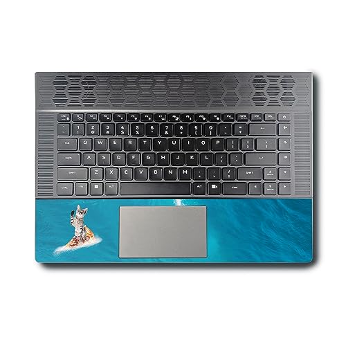 Image of MightySkins Skin Compatible with Alienware X16 R1 (2023) Full Wrap Kit - Pizza Surfing Kitty | Protective, Durable, and Unique Vinyl Decal wrap Cover | Easy to Apply & Change Styles | Made in The USA