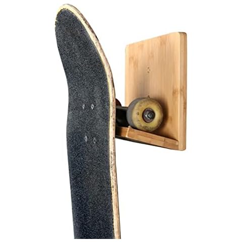 COR Surf Wooden Bamboo Skateboard Rack, Easy To Install Skateboard Wall Mount, Eco-friendly Skateboard Stand Cover
