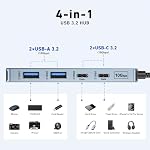 BENFEI USB C Hub 10Gbps, 4 Ports USB 3.2 Adapter with 2*USB-C and 2*USB-A 3.2 Ports Compatible for MacBook Pro/Air M2 M1, iPad, Dell, HP, Samsung(Not Support Monitor)