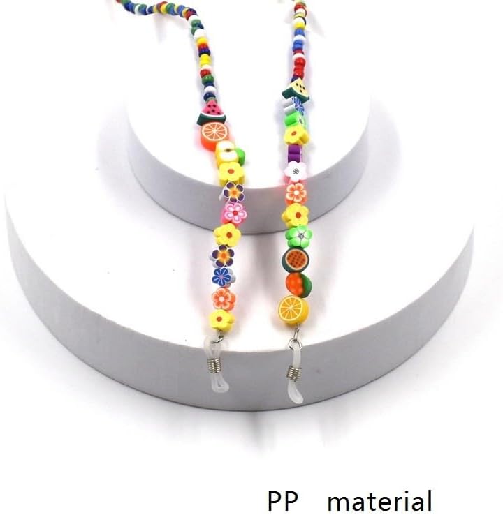 Colorful Rice Beads Eyeglass Chains Handmade Multi-color Eyewear Retainers Accessories
