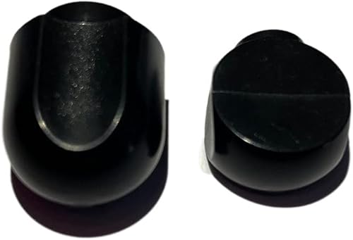 Miniatura 2 de Juego de 2 piezas de repuesto para batidora de pie, pomo de control de velocidad de plástico negro y perilla de bloqueo para ayuda de cocina