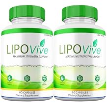 LipoVive Capsules, Maximum Strength Advanced Formula, Lipo Vive Pills Premium Supplement, All Natural Ingredients 2 Pack