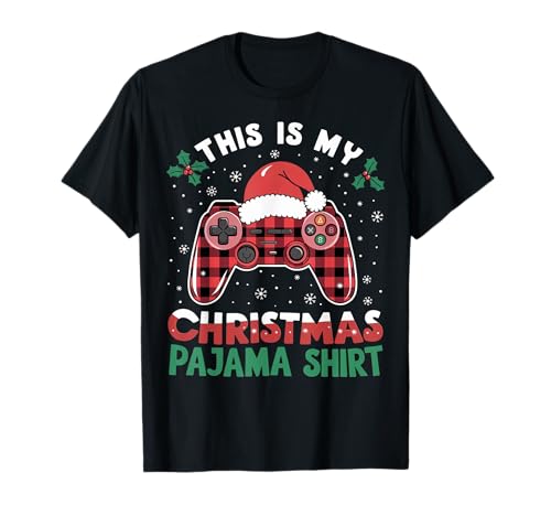 This Is My Christmas Pijama Camisa Niños Videojuego Jugador Adolescente Camiseta