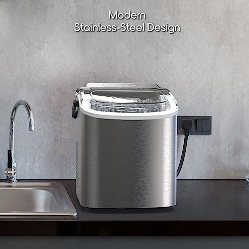 Máquina fabricadora de hielo portátil 26 lbs miniatura 5
