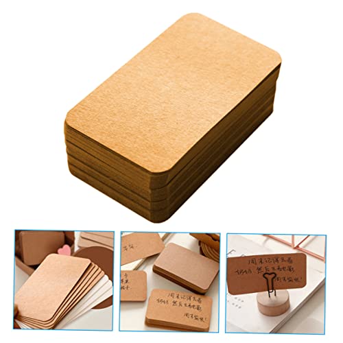 WOFASHPURET 300 Unidades Papelão Kraft Flashcards De Aprendizagem Cartões De Negócios Cartões De Exi
