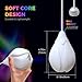 POITOI LED Poi Balls Rechargeable with 34 Vibrant Color Light Modes & LED poi Handles Soft Durable, Adjustable Thicker Ropes - Great Poi for Beginners and Professionals