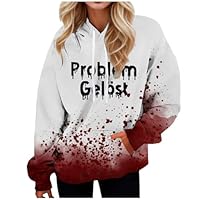 Problème Résolu Sweatshirt Femme Manches Longues Pull Avec