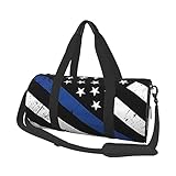 Thin Blue Line Lives Matter American Flag Travel Duffel Bags Gym Sports Luggage Large Travel Tote Bag Overnight Weekend Bags For Man And Women