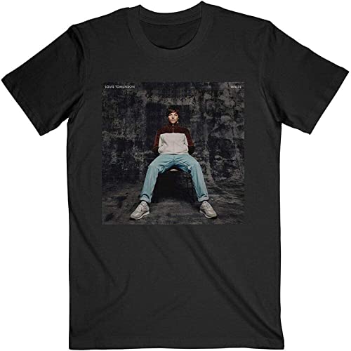 BOYITES Louis Tomlinson Walls - Camiseta unisex para hombre, Negro, XXL