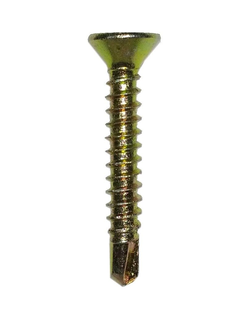 Gardinia 3.9mm x 25mm Upvc Fixing Screws in Yellow Finish - Bag of 20