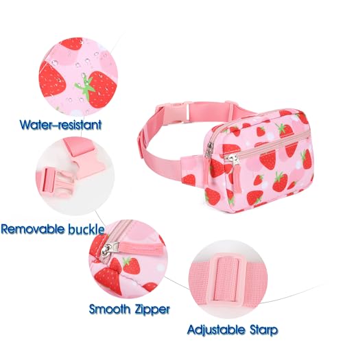 Image of Fanny Pack Birthday Gifts for 7 8 9 10 11 12 13 Year Old Teens Girls Kids, Preppy Cute Trendy Stuff Colorblock Crossbody Bag Adjustable Belt Bags, Dorm Travel Essentials for Girl Fashion