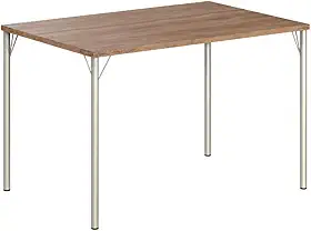 Mesa de Jantar Retangular 1,2m 1586 Carraro (Freijó com Prata)