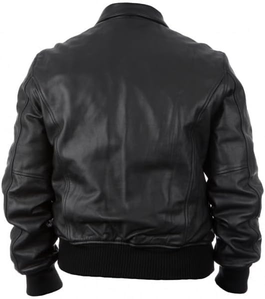 Cockpit Pilot A2 Military Jacket | RAF Aviator WWII Black Air-Force Real Sheepskin Leather Distressed Bomber Jacket2